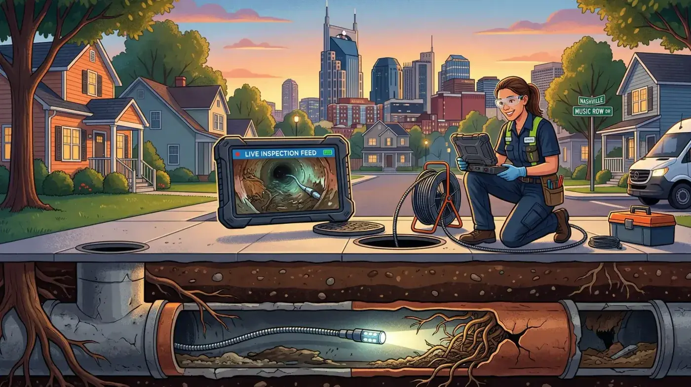 CCTV Drain Camera Inspection Nashville